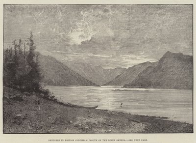 Esquisses en Colombie-Britannique, embouchure de la rivière Skeena - Charles Auguste Loye